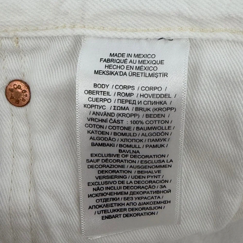 Polo Ralph Lauren Jeans Mens 31x30 White Sullivan Slim Distressed Ripped Denim